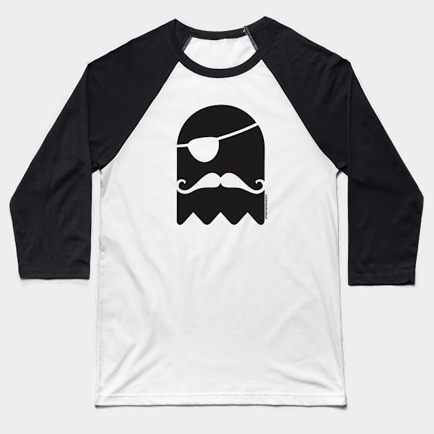 PirateGhost Logo Baseball T-Shirt by The PirateGhost